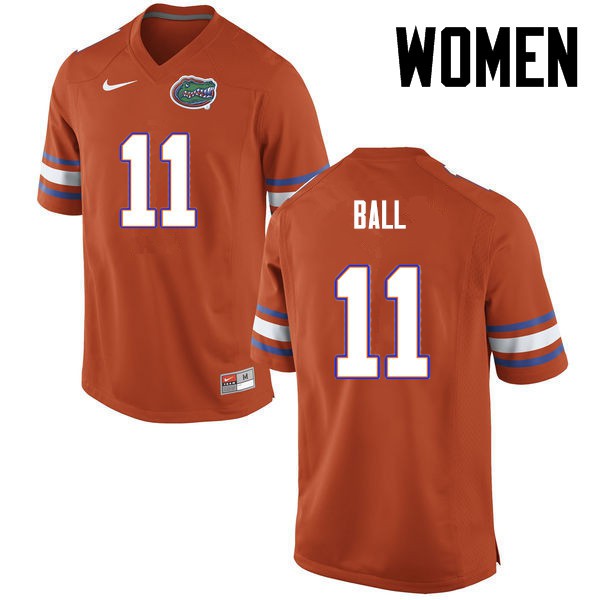Florida Gators Women #11 Neiron Ball College Football Orange